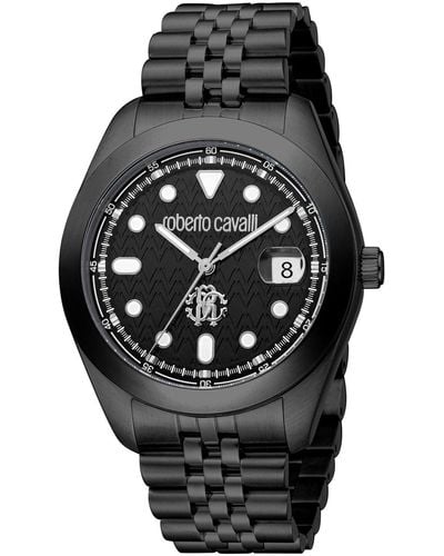 Roberto Cavalli Classic Dial Watch - Black