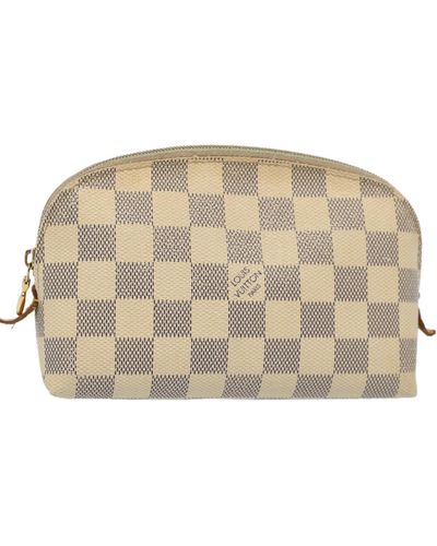 Louis Vuitton Cosmetic Pouch Canvas Clutch Bag (pre-owned) - Natural