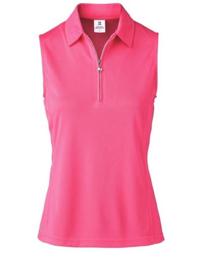 Daily Sports Macy Sleeveless Polo Shirt - Pink