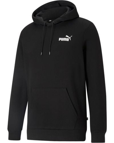 PUMA Essentials Small Logo Hoodie Hooded Top Cotton - Black