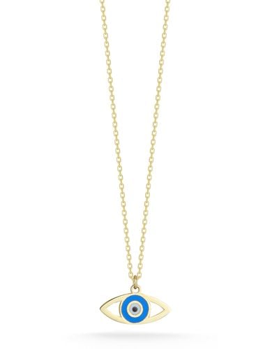 Ember Fine Jewelry Evil Eye Necklace - Blue