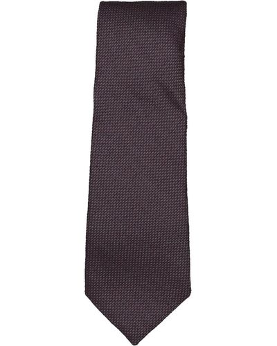 Ledbury The Beaglin Linen Blend Business Neck Tie - Purple