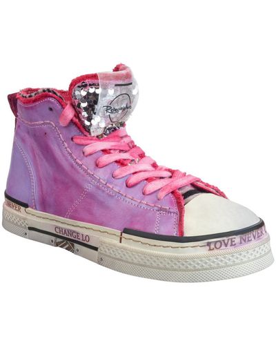 Rebecca White Acid Sneakers - Pink
