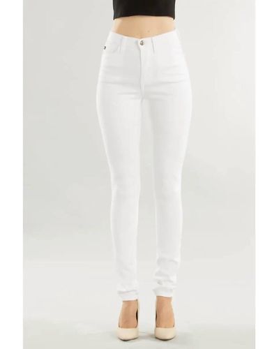 Kancan High Rise Skinny Jeans - White