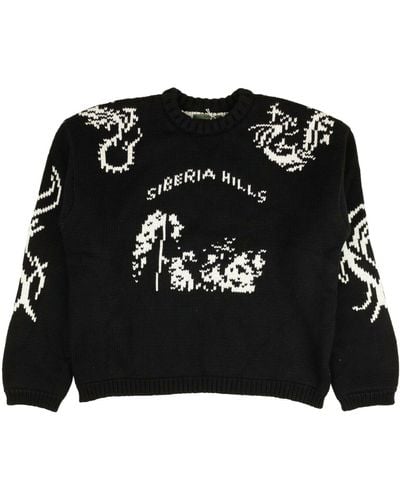 Siberia Hills Heavy Knit Sweater - Black