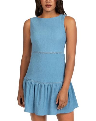 B Darlin Juniors Summer Short Mini Dress - Blue