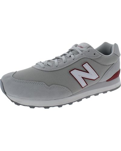 New Balance 515 Padded Insole Suede Casual And Fashion Sneakers - Gray