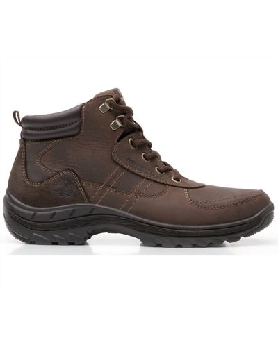 flexi Outdoor Leather Boot - Brown