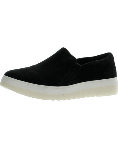 Dr. Scholls Good To Go Suede Lifestyle Slip-on Sneakers - Black