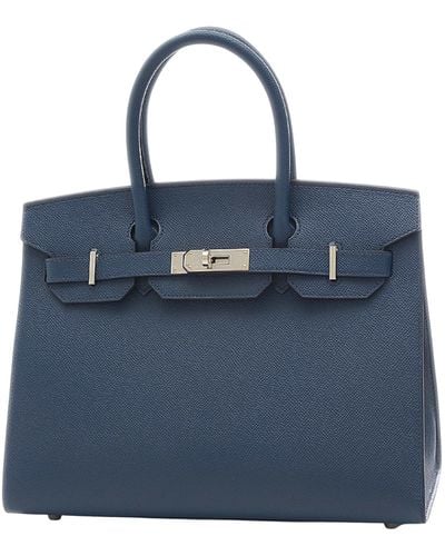 Hermès Birkin 30 Leather Handbag (pre-owned) - Blue