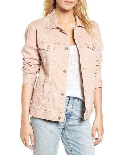 AG Jeans Nancy Jacket In Years Weathered Rosy Rouge - Natural