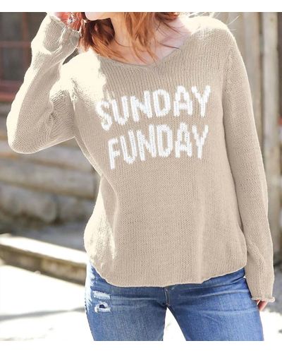 Wooden Ships Sunday Funday Sweater - Multicolor