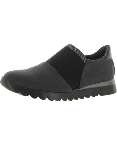 Munro Kj Leather Lifestyle Slip-on Sneakers - Black