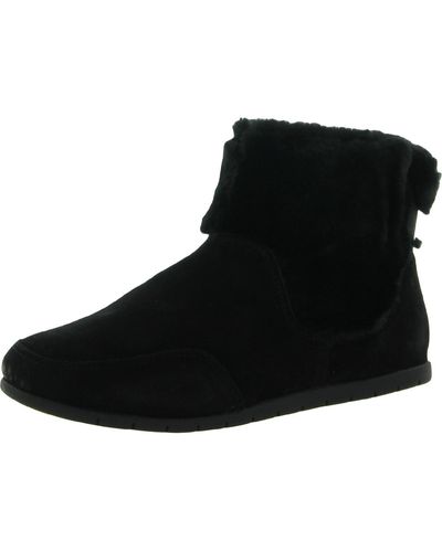Vionic Maizie Suede Cold Weather Booties - Black