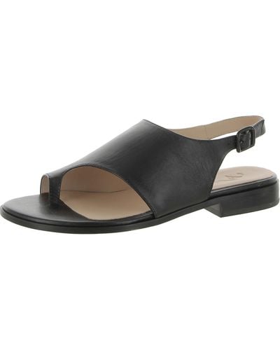 Naturalizer Emma Leather Ankle Strap Slingback Sandals - Brown