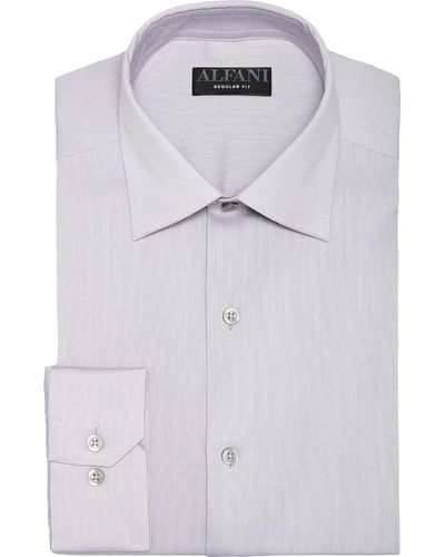 Alfani Regular Fit Office Wear Button-down Shirt - Blue