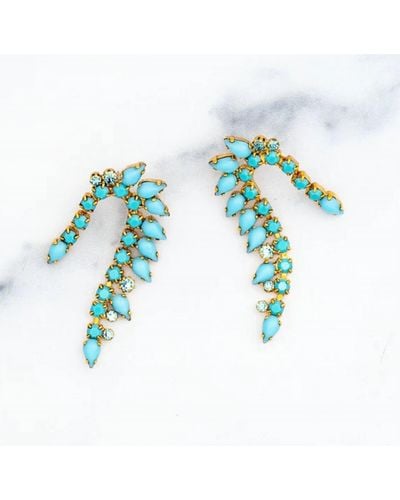 Elizabeth Cole Solana Earrings - Blue