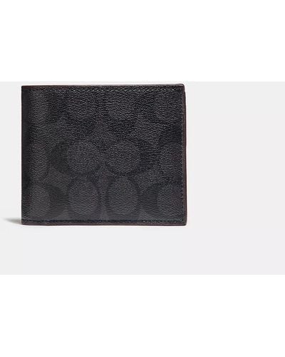 COACH 3 In 1 Wallet In Signature Canvas - Black