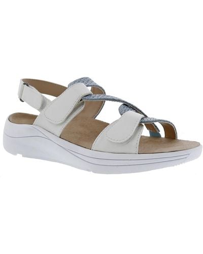 Drew Serenity Faux Leather Slingback Sport Sandals - Multicolor