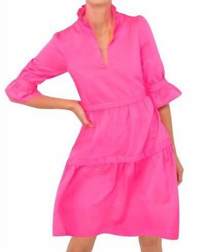 Gretchen Scott Ruff Stuff Teardrop Dress - Pink