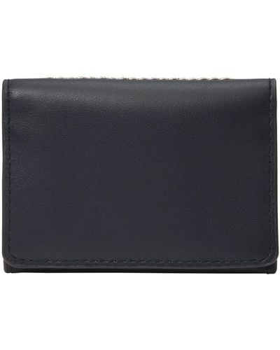 Fossil Westover Leather Snap Bifold - Blue