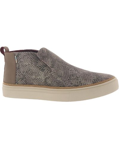 TOMS Paxton Cow Leather Cold Weather Chukka Boots - Gray
