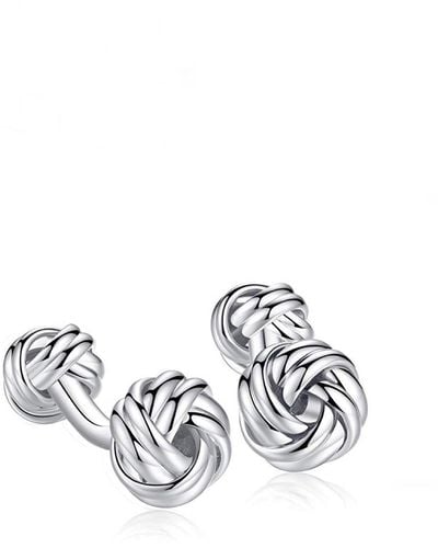 Stephen Oliver Double Knot Cufflinks - Metallic