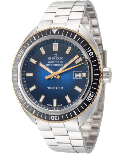 Edox 42mm Tone Automatic Watch 80128-357jnm-budd - Metallic