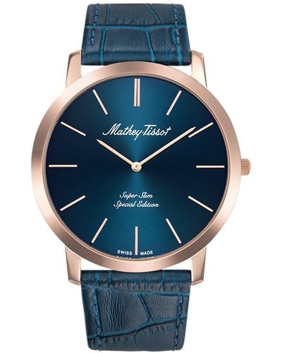 Mathey-Tissot Blue Dial Watch