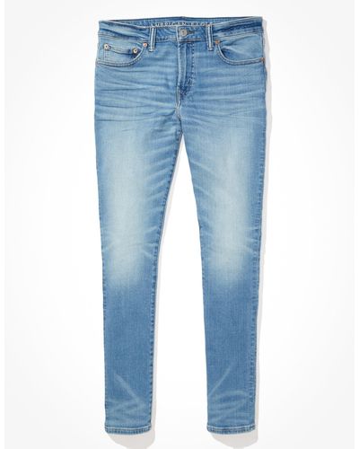 American Eagle Outfitters Ae Airflex+ Skinny Jean - Blue