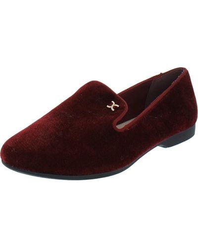 Charter Club Purcie Logo Slip On Loafers - Red