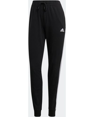 adidas 3-stripes Single Jersey Pants - Black