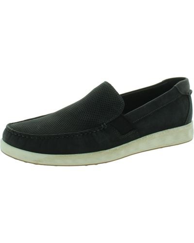 Ecco Comfort Insole Leather Loafers - Black