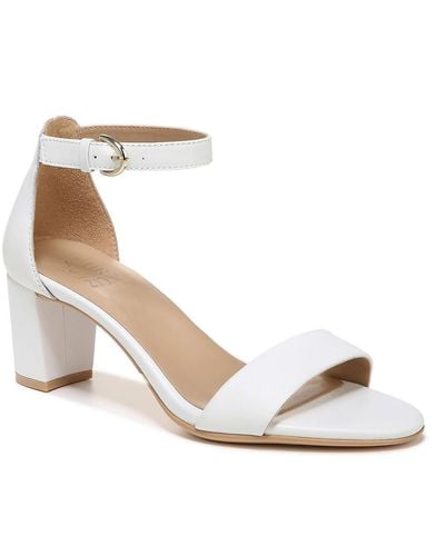 Naturalizer Vera Leather Open Toe Dress Sandals - White