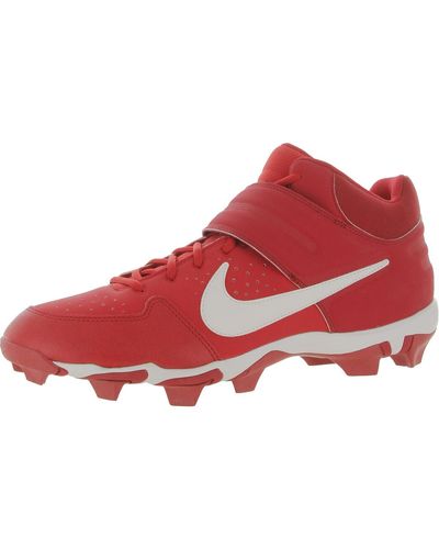 Nike Baseball Ankle Cleats - Red