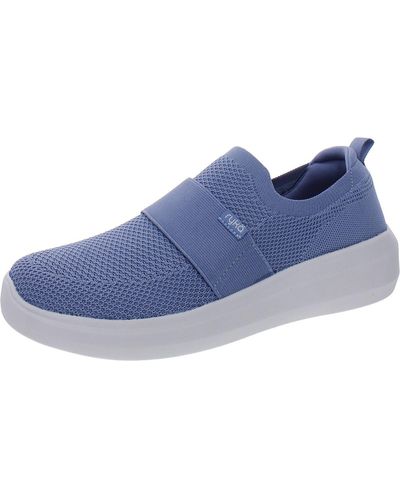 Ryka Astrid Knit Slip On Walking Athletic And Training Shoes - Blue