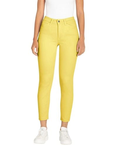 M·a·c Dream Chic Straight Cotton Stretch Jean - Yellow