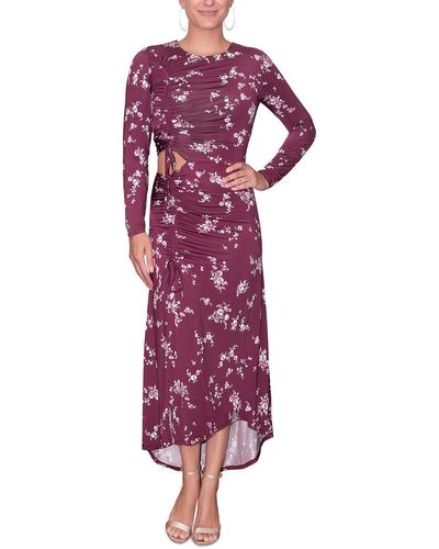 Rachel Roy Cutout Long Evening Dress - Purple