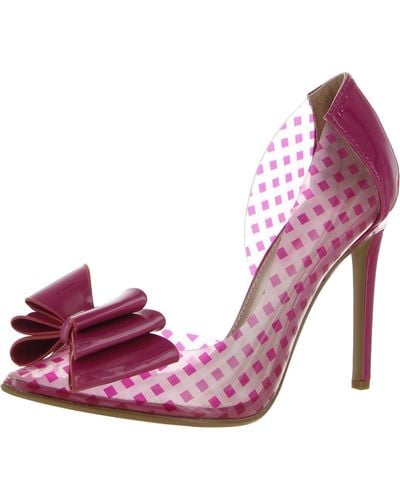 Betsey Johnson Prince Slip On D'orsay Heels - Pink