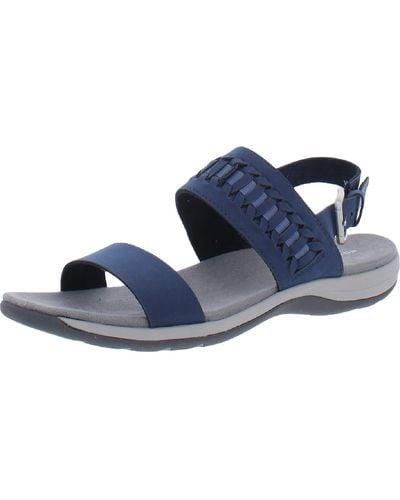 Easy Spirit Saphyre Slingbacl Comfort Wedge Sandals - Blue