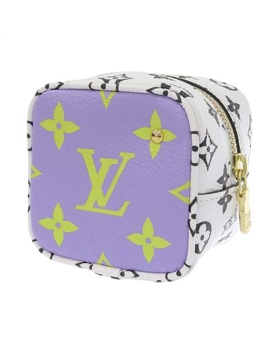 Louis Vuitton Porte-monnaie Canvas Clutch Bag (pre-owned) - Purple