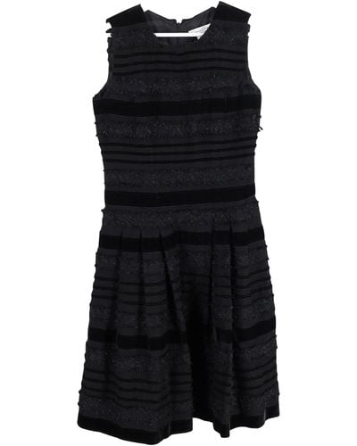 Oscar de la Renta Textured Sleeveless Dress - Black