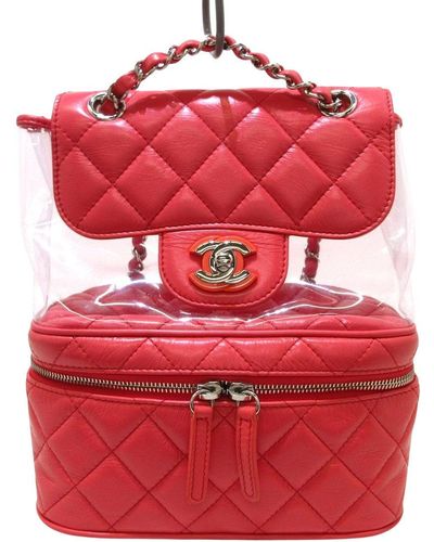 pink chanel backpack
