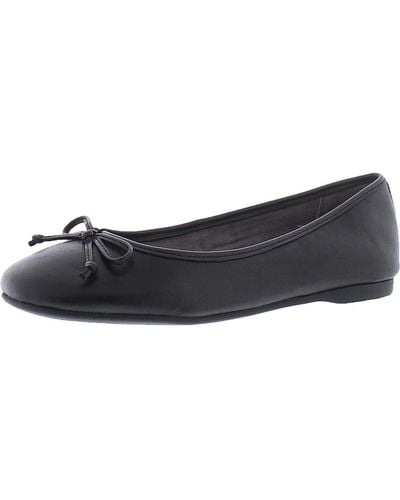 Me Too Hilly Leather Padded Insole Flats - Black