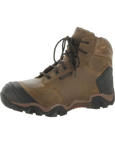Chippewa Cross Terrain Leather Slip Resistant Work & Safety Boot - Brown