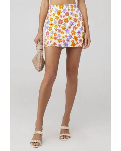 Peppermayo Spring Days Linen Mini Skirt - Multicolor