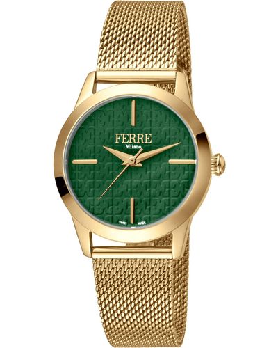 Ferré Fashion 31mm Quartz Watch - Green