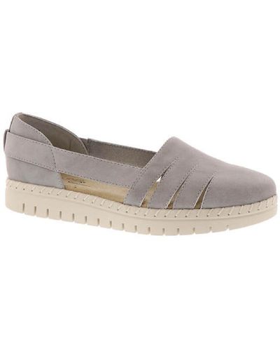 Easy Street Bugsy Strappy Flats Slip-on Sneakers - Gray
