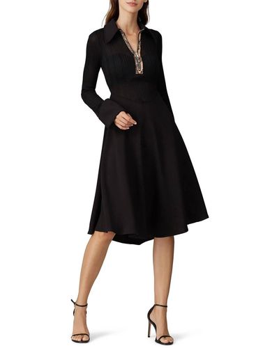 Ellery Calabasas Zip Up Panel Dress In Black