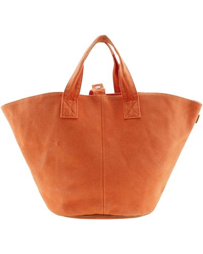 Hermès Canvas Tote Bag (pre-owned) - Orange